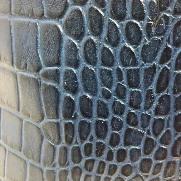 Halogen Blue Faux Crocodile Handbag - Picture 10 of 11